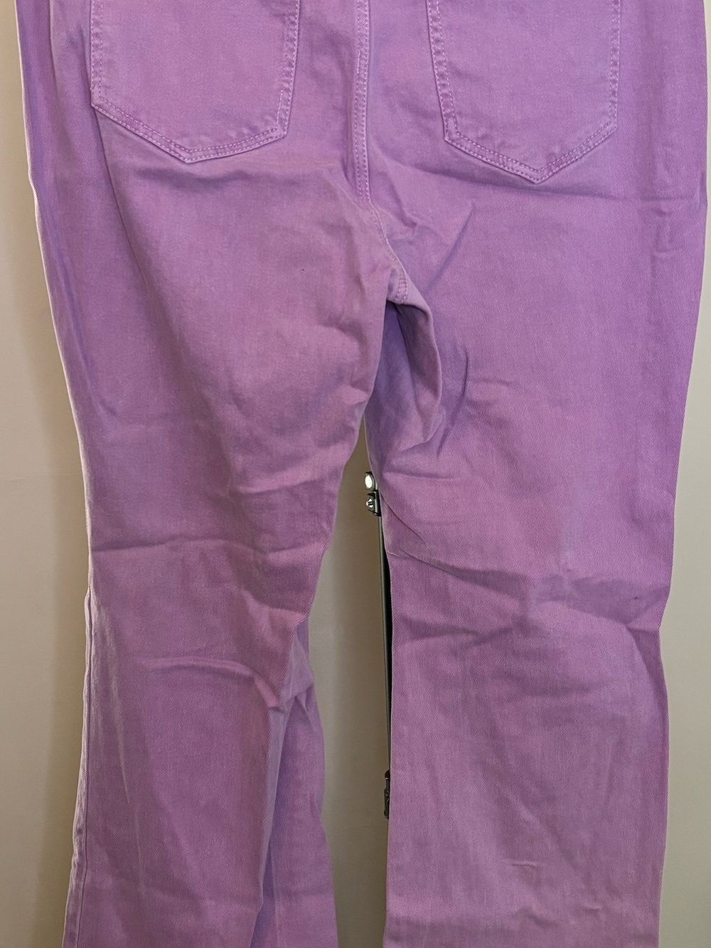 Fashion Nova Lavender Lace Up High Waist Boot Cut Jeans Purple Denim Y2K - Picture 3 of 6
